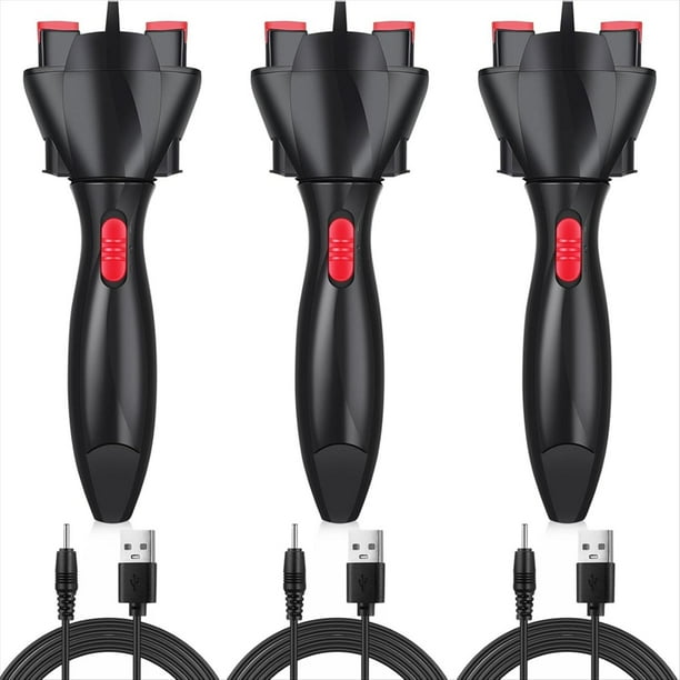Juego de 3 Piezas de Máquina Trenzadora Eléctrica Automática, Rizador de Pelo para Peinar Tú Mismo, Máquina Trenzadora Automática para Mujeres y Niñas
