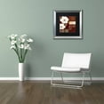 thumbnail image 3 of Trademark Fine Art "Flores Blancas III" Canvas Art by Color Bakery Black Matte, Silver Frame, 3 of 4