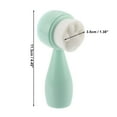 thumbnail image 4 of Unique Bargains 1 Pc Soft Silicone Synthetic Fiber Wool Cleansing Brush Cat's Paw Green 4.45"x1.69", 4 of 4