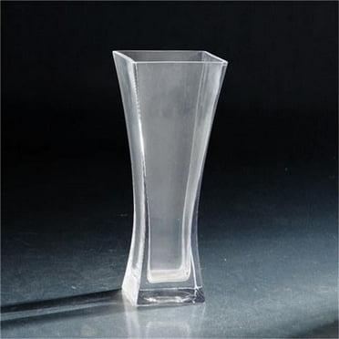 Diamond Star 64032 8 x 3 x 3 in. Glass Vase, Clear