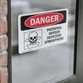 thumbnail image 4 of (2 Pack) Potential Oxygen Deficient Atmosphere OSHA Danger Sign, 4 of 7