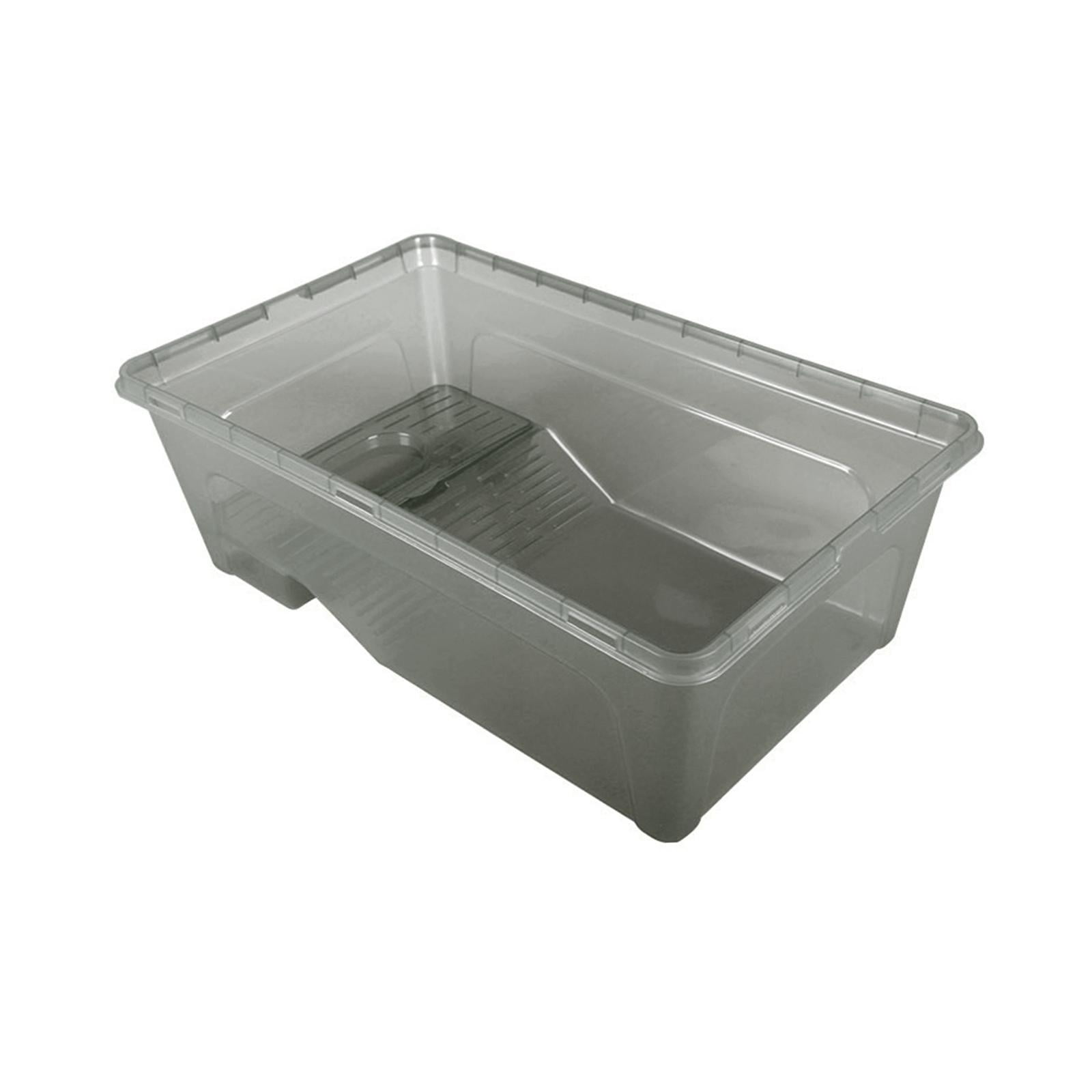Turtles Tank Aquarium Durable Supplies Accessories, Basking Ramp Turtle Habitat Reptile Habitat for Amphibians, Small Reptile , Black M