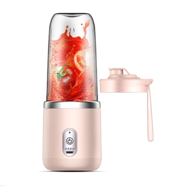 Exprimidor PortáTil Licuadora 300Ml Exprimidor EléCtrico de Frutas Carga USB LimóN Naranja Fruta Juicing Cup Smoothie Blender Rosa A