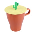 thumbnail image 3 of Tapa de Taza Fresca Wdftyju Tapas de silicona a prueba de fugas resistentes al calor reutilizables tapa sellada Libre de BPA, 3 of 5