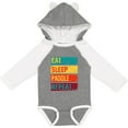 thumbnail image 3 of Inktastic Stand Up Paddle Boarding Eat Sleep Paddle Repeat Boys or Girls Long Sleeve Baby Bodysuit, 3 of 5