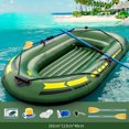thumbnail image 1 of Inflatable Boat Iatable Boat Kayak Canoe Portable Fishing Boat Raft For Lake With Oars Pump For 1&2 Adults People 192x113cm, 1 of 5