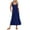 Navy, variant on Ovbmpzd Flowy Dresses for Women Maxi Sleeveless Green Dress V Neck Long Dresses Party Dresses for Women L