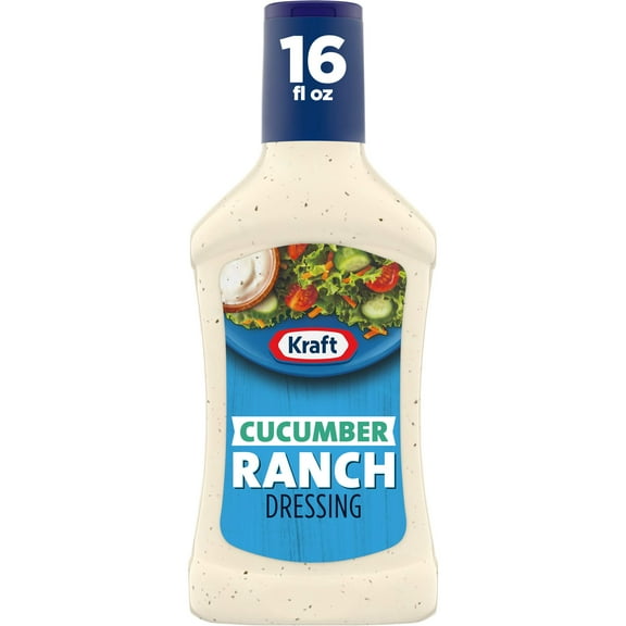 2X - Kraft Cucumber Ranch Salad Dressing (16 Fl Oz Bottle)