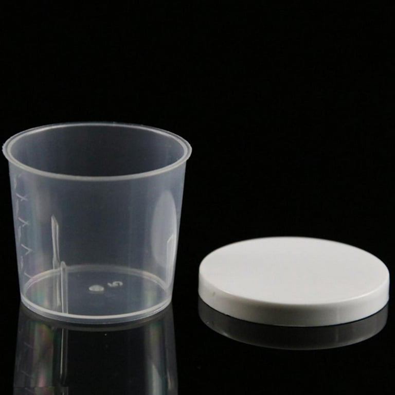 Small Measuring Cup with Lid, Cup, Medication Cup, Dispensing Cup, Measuring Cup, Size: 50 mL, Blue