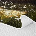 thumbnail image 5 of Feelyou Wildflower Boat Twin Quilt Set for Men Women, Forest Lake Country Outdoor Nature Twin Coverlet Set, Gold Yellow, 2pcs, 5 of 7