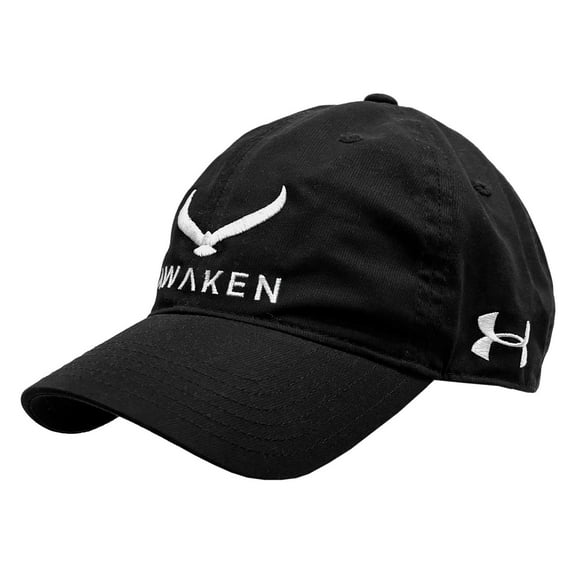 Under Armour Unisex Awaken Eagle Logo Baseball Adjustable Ball Cap Hat (Black)