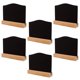 thumbnail image 1 of Mini carteles de pizarra con Base, pizarras borrables de doble cara, pizarra de madera, tarjetas de lugar, tablero de mensajes, etiquetas de alimentos, 10 Uds., 1 of 5