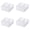 Clear 4 Packs, variant on Tech Divided Veggie Tray With Lid Stackable Vegetable Storage Relish Serving Platter With 4 Compartment Snack Containers For Food Fruit Refrigerator Organizer