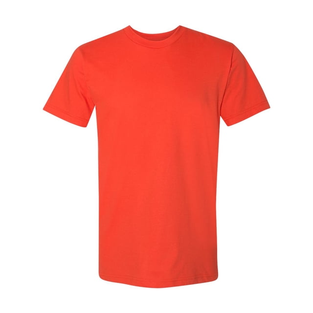 American Apparel USA-Made Fine Jersey Tee, L, Orange