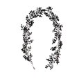 thumbnail image 3 of Tallos artificiales de bayas negras, 1,9 m, decoración navideña para el hogar, ramas de acebo para árbol de Navidad, boda, decoración navideña., 3 of 6