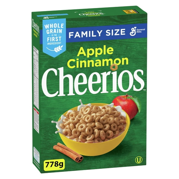 Cheerios Apple Cinnamon Cereal, Family Size, 778 g