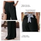 thumbnail image 4 of Pantalones Palazzo Largos De Pierna,Pantalones Sueltos Bolsillo Con Volantes Pantalones De Salón Para Mujer Pantalones Sueltos Para Mujer Funcionalidad Inteligente, 4 of 5