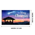 thumbnail image 2 of Fwttom Christmas Garage Door Cover Decorations - Merry Christmas Heartwarming Scene Banner Garage Door Decor Outdoor Indoor for Xmas Holiday,, 2 of 3