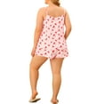 thumbnail image 3 of Agnes Orinda Women Plus Size Cherry Printed Cami Top with Shorts Pajama Set Pink 4X, 3 of 6