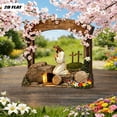 thumbnail image 5 of YingYouFu Empty Tomb Easter Scene and Cross Decoration He Is Risen Tabletop Decor Religious Wooden Signs Jesus Cross Table Centerpieces for Religious Home Mantels Tabletop Christian Gifts, 5 of 8