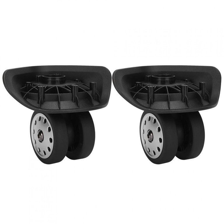 A Pair A88 Black Luggage Multihole Wheel Luggage compartment universal wheel  DIY Replacement Outdoor Supplies 