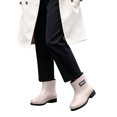 thumbnail image 5 of Puntoco Women's Short Rain Boots Waterproof Chelsea Ankle Rubber Garden Shoe Khaki 8, 5 of 7