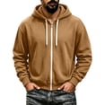 thumbnail image 4 of Maean Men's Zip up Hoodie Sweatshirts Casual Jacket Loose Fall Sweatshirt Coats with Pockets, 4 of 5