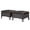 Black, variant on Gymax Set of 2 Outdoor Patio Ottoman w/Removable Cushions & Solid Acacia Wood Handle Black