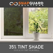 Ceramic Window Tint For Home (Blocks Up To 99% of UV/IRR Rays) 3 Feet x 6.5 Feet - 35%