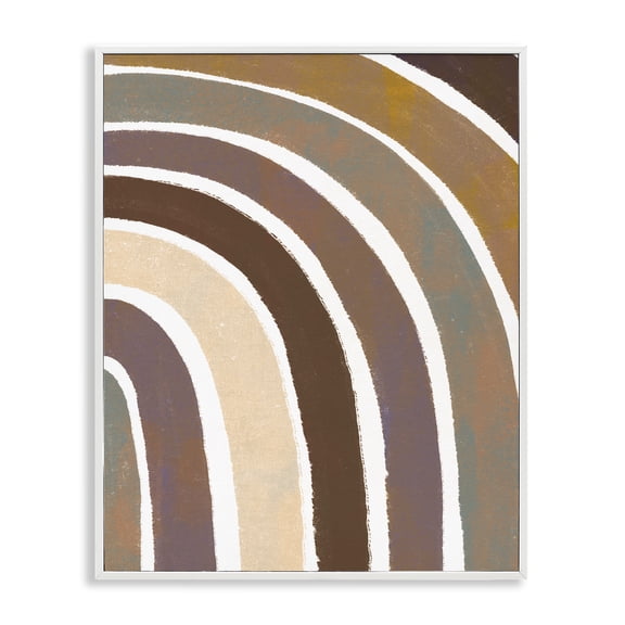 Stupell Industries Bohemian Arched Dreamy Desert Tones White Framed Giclee Art, 11 x 14, by Loni Harris