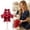 Red, variant on Dog Pajama Set, Four Legged Pet Jumpsuit Pajamas, Soft Apparel for Small Medium Dogs, Spring Summer,L,Black