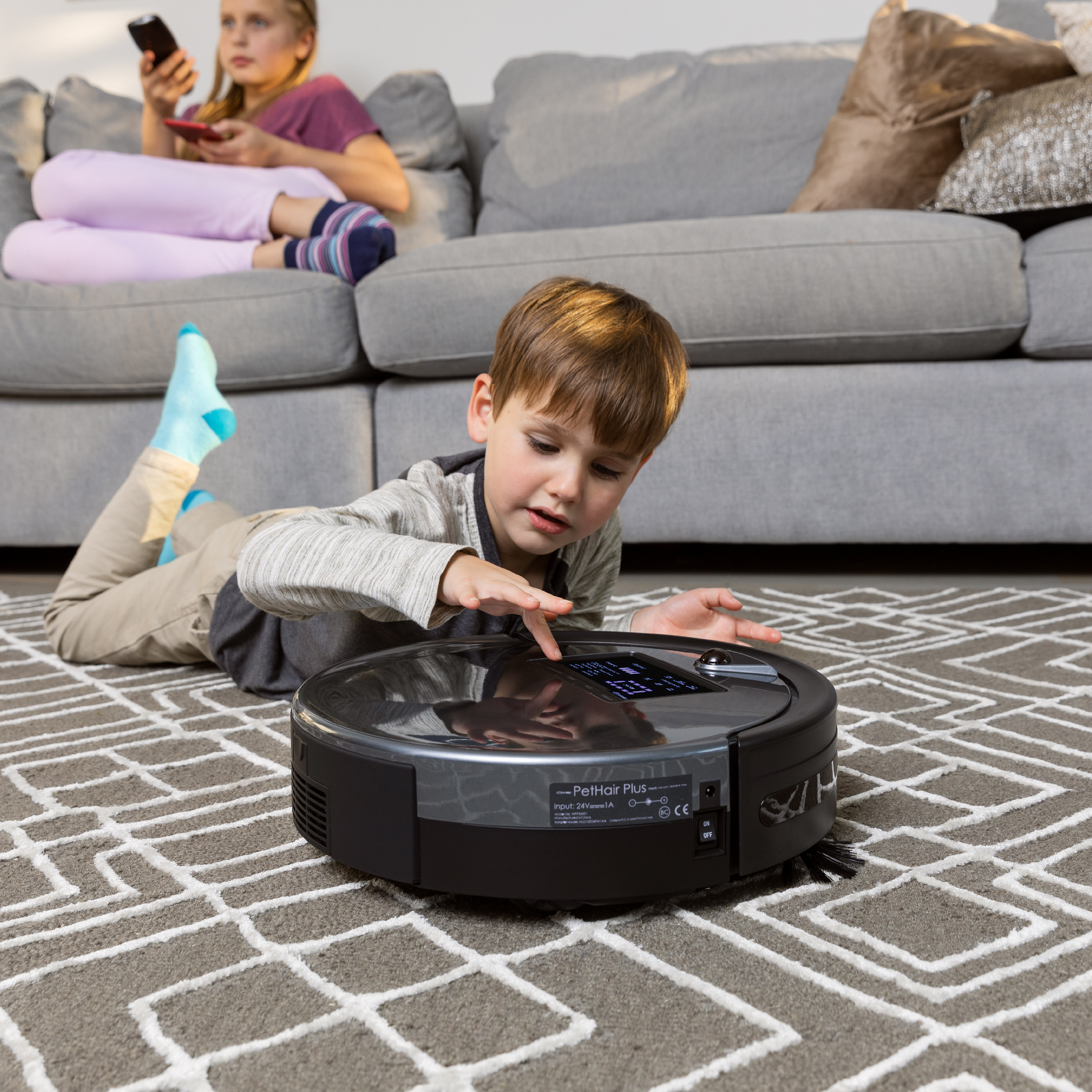 Bobsweep Pet Hair Plus Robotic Vacuum Cleaner and Mop, Charcoal - image 5 of 8