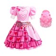 thumbnail image 1 of Déguisement de Montée de Bridget Rouge pour Filles Reine des Cœurs Robe Rose avec Perruque Déguisement Rouge pour Enfants pour l'Halloween Robe de Princesse Rouge, 1 of 7