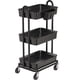 thumbnail image 1 of Rolling Utility Cart, artículos para el hogar sencillos de 3 niveles con cubo para colgar, 1 of 6