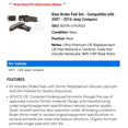 thumbnail image 2 of Rear Brake Pad Set - Compatible with 2007 - 2016 Jeep Compass 2008 2009 2010 2011 2012 2013 2014 2015, 2 of 2