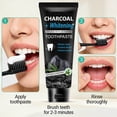 thumbnail image 6 of Upgraded 2026 Activated Charcoal Brightening Toothpaste For Freshs Breath Enamel Protection Natural Whitenings With Mint Flavors 80g, 6 of 7