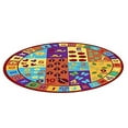 thumbnail image 3 of Tapis Éducatif ABC pour Enfants Lettres & Chiffres Multicolore Antidérapant Rond, 3 of 3