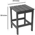 thumbnail image 2 of Paradise 3-Piece Set Outdoor Patio Adirondack Coffee Table and Square Side Table, 2 of 8