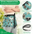 thumbnail image 6 of Pekingese Dogs and Guitar Server Apron with 3 Pockets Waterproof Waitress Waist Short Apron for Man Woman 12 Inches, 6 of 7