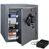 SentrySafe Digital Electronic Water and Fireproof Safe with Extra Large Capacity (SFW123GDC) Bonus Includes SentrySafe Compact Portable Security Safe