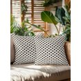 thumbnail image 2 of Outdoor Pillows Waterproof, Black Beige Geometric Bedding Throw Pillows with Insert for Couch Sofa Bed, Abstract Art Aesthetics Luxury Rustic 18x18 Inch Pillowcases Decorative Patio Pillow Set of 2, 2 of 8