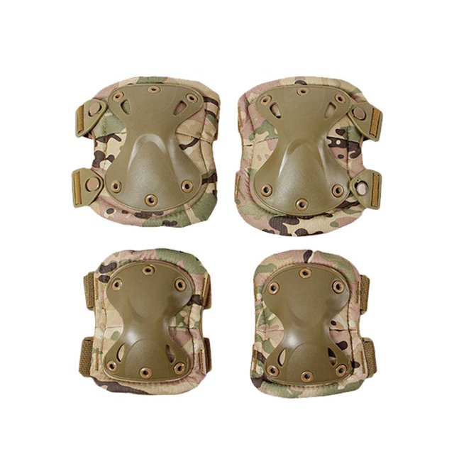 Soidarity Rodillera para acampar al aire libre con correas ajustables, coderas portátiles, Protector deportivo, rodillera, equipo de escalada y caza Camuflaje Soidarity OD027064-04