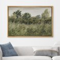 thumbnail image 2 of PixonSign Framed Canvas Print Wall Art Sage Green Forest Tree FLower Field Landscape Nature Wilderness Illustrations Fine Art Farmhouse Floral Botanical Calm/Relax Cozy for Bedroom - 16"x24" Natural, 2 of 5