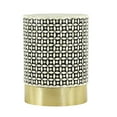 thumbnail image 3 of DecMode 20" x 15" Gold Stainless Steel Eclectic Accent Table, 3 of 6