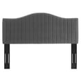 thumbnail image 4 of Modway Brielle Channel Tufted Performance Velvet King/California King Headboard in Charcoal, 4 of 10