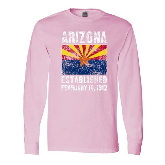 Inktastic Established February 14, 1912 Arizona Flag Long Sleeve T-Shirt