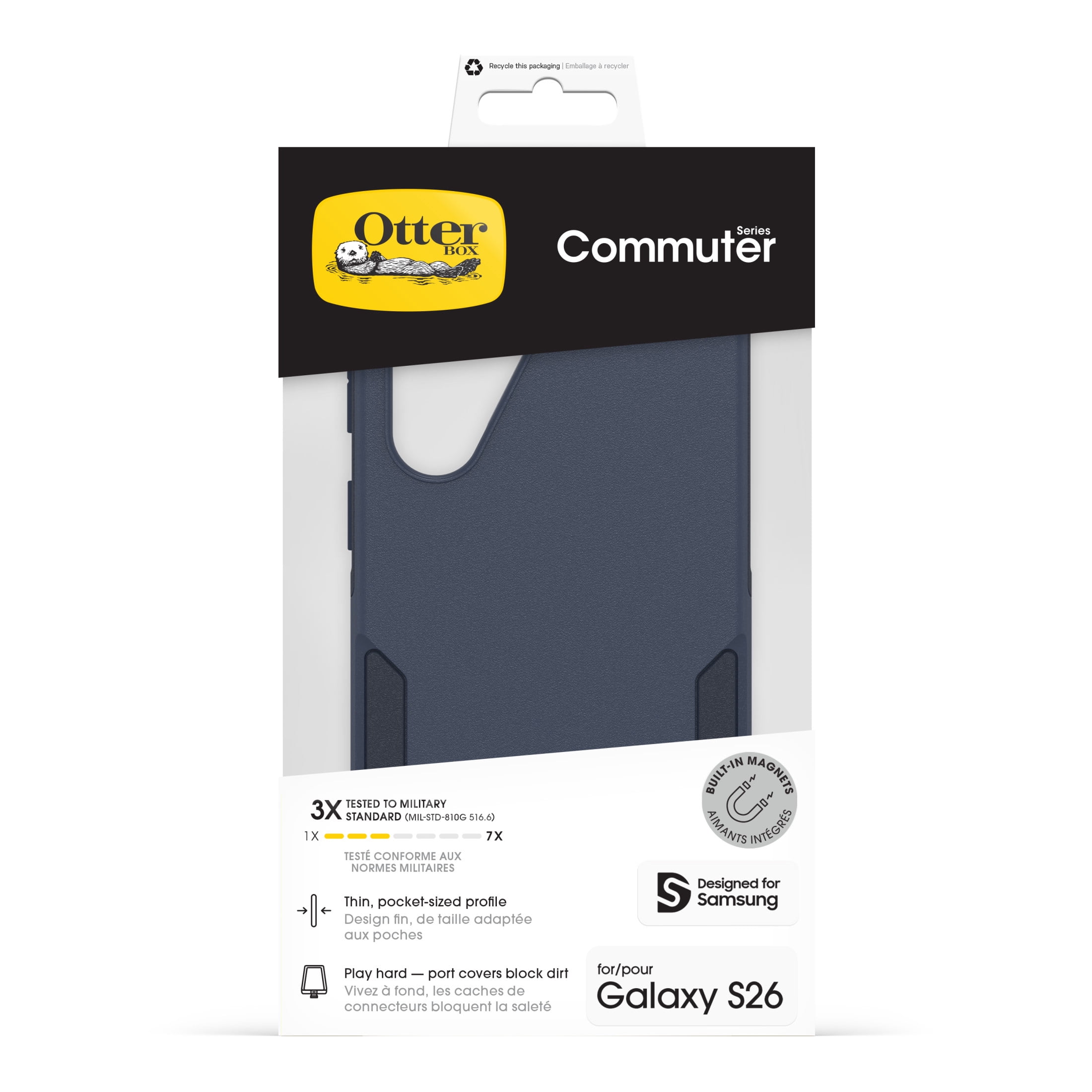 OtterBox Commuter Series Case with Magnets  for Samsung Galaxy S26 - Blue