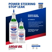 Lucas Oil Power Steering Stop Leak 12 Ounce Automotive Additive