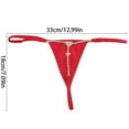 thumbnail image 5 of YIGSECU T Back Low Rise Underwear Panties Rhinstones Thongs G String Women Body Chain, 5 of 8