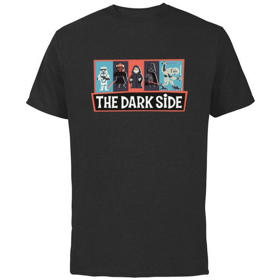 Star Wars The Dark Side Darth Vader Maul Emperor Grievous - Short Sleeve Cotton T-Shirt for Adults - Customized-Black